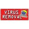 Signmission VIRUS REMOVAL BANNER SIGN computer repair fix pc laptop B-120 Virus Removal - alternate 1